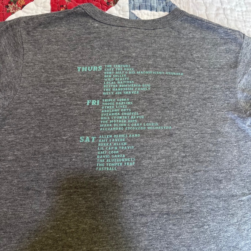 Alternative Earth T-Shirt SX San Jose 09 Band Lineup Heather Gray Medium - Picture 5 of 5